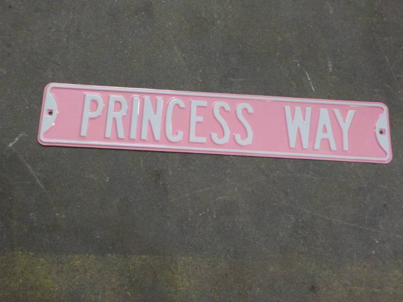lot 142 image: Princess Way Sign 32 x 6...