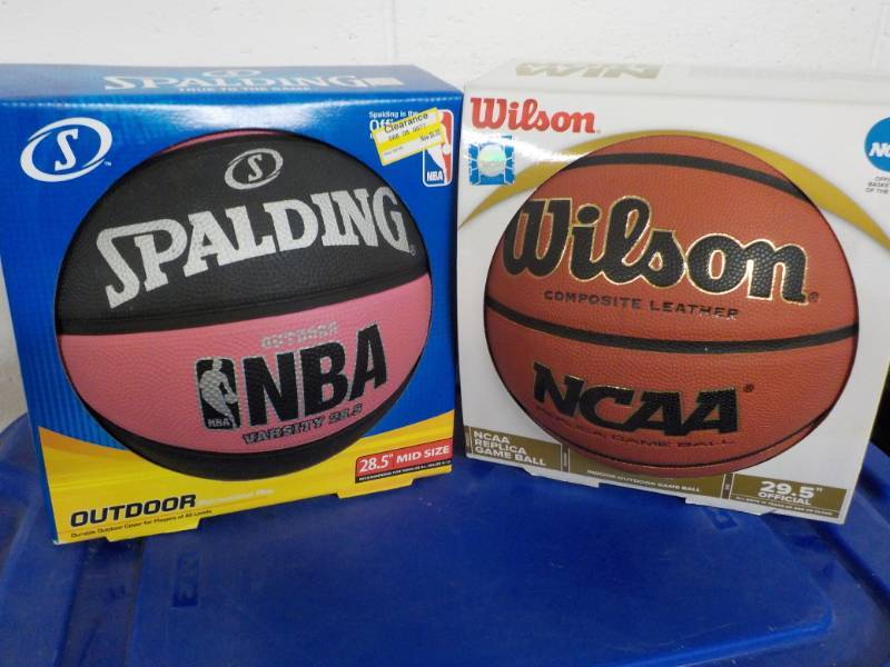 lot 206 image: Wilson Basketball, and Spalding Bas...