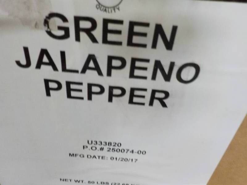 lot 228 image: Partial Box of Green Jalapeno Peppe...