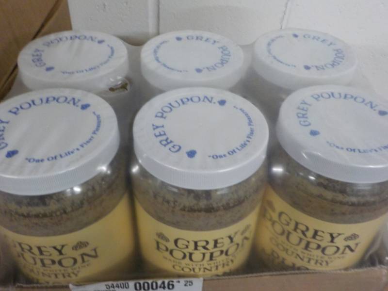 lot 231 image: 6 Jars Grey Poupon best date Jun 2...