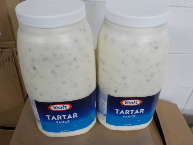 lot 232 image: 2 Gallon jugs Kraft Tartar Sauce...