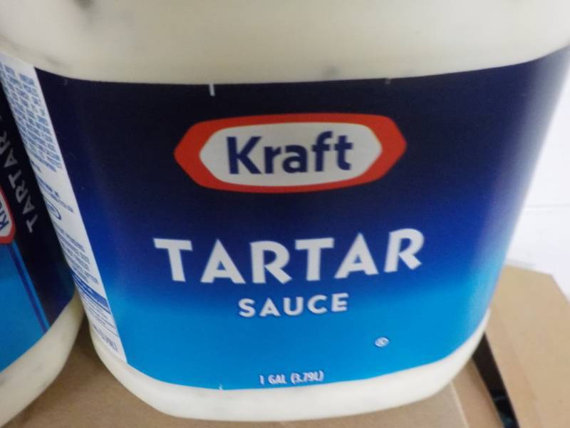 lot 233 image: 2 Gallon jugs Kraft Tartar Sauce...