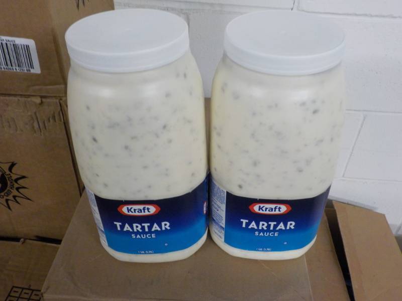 lot 235 image: 2 Gallon jugs Kraft Tartar Sauce...