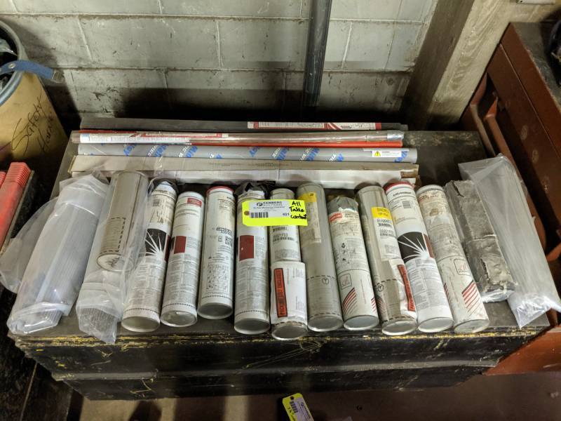 lot 401 image: Lincoln Electric Excalibur Stainless Electrode Stick Electrodes