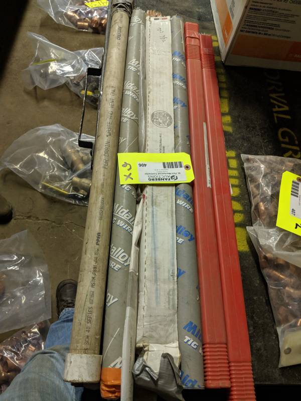lot 406 image: Lot of (6) WeldCote Metal Welding Rods