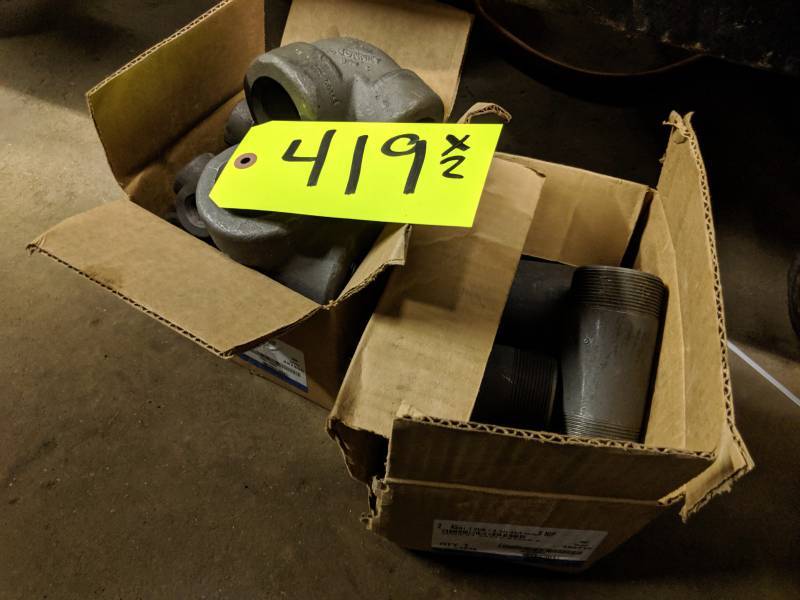 lot 419 image: Cast Iron Pipe Fittings