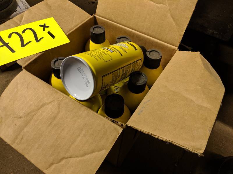 lot 422 image: One Case of Sherwin DR-60 2-Step Dubl-Chek CleanerRemover 10.25oz. Bottles