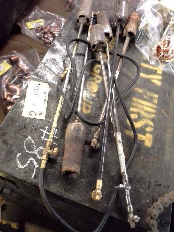 lot 231 image: Lot of (6) Propane Torch Heads with Hose Connections