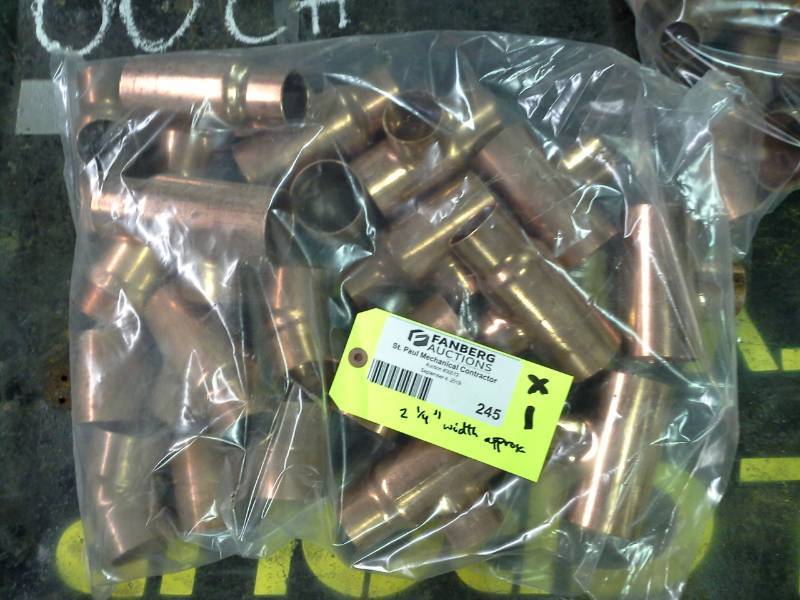 lot 245 image: 2-14in. Brass Pipe Fittings