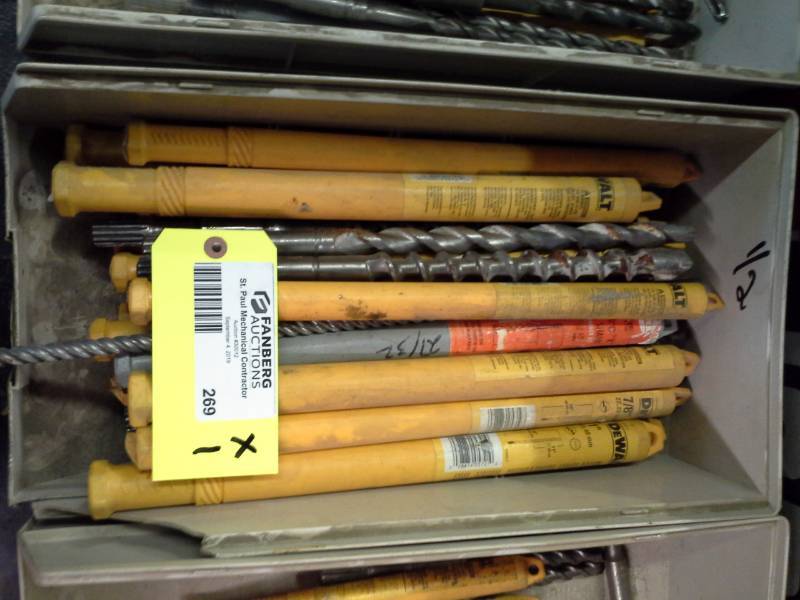 lot 269 image: DeWalt Spline Shank Drill Bits