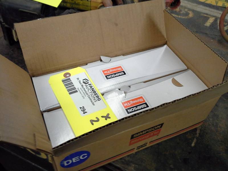 lot 294 image: Lot of (10) Simpson Strong Tie Titen HD Heavy duty Screw Anchor 34in. X 8-12in.