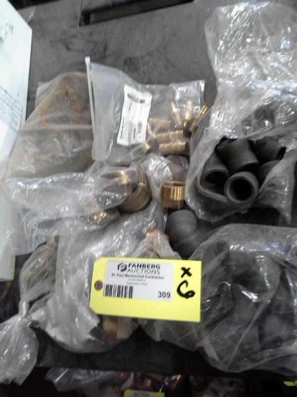 lot 309 image: Steel and Brass Pipe Fittings