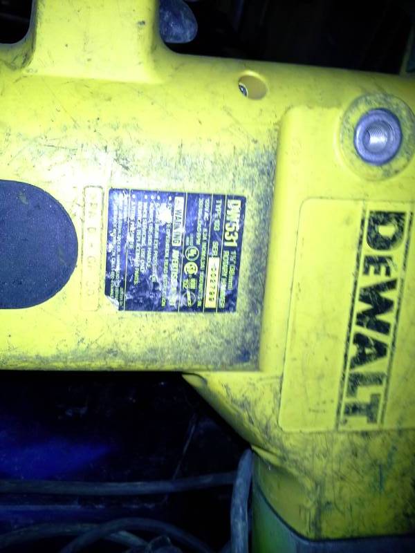 Dewalt dw531 best sale