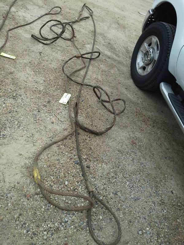 lot 130 image: Lot of (4) Olsen Chain & Cable Co. Inc. 34in. Steel Cable with Crimped Loop Hook