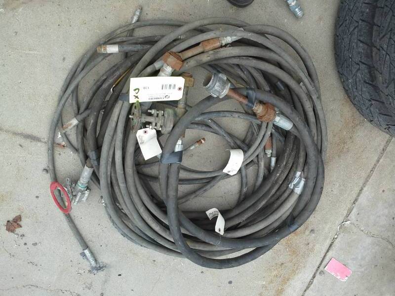 lot 139 image: Lot of (6) 12in., 1in. 3000 PSI High Pressure Hoses with Connections