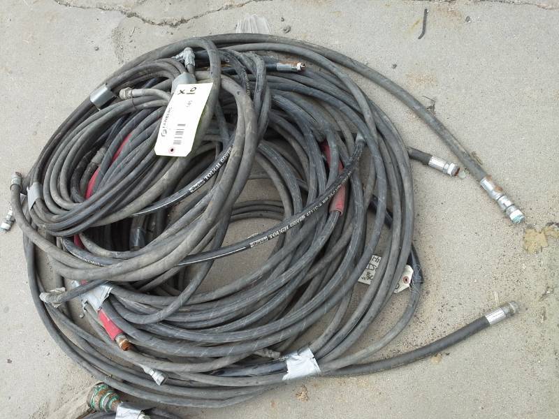 lot 145 image: Lot of (10) 14in. 6000 PSI High Pressure Hoses with Connections