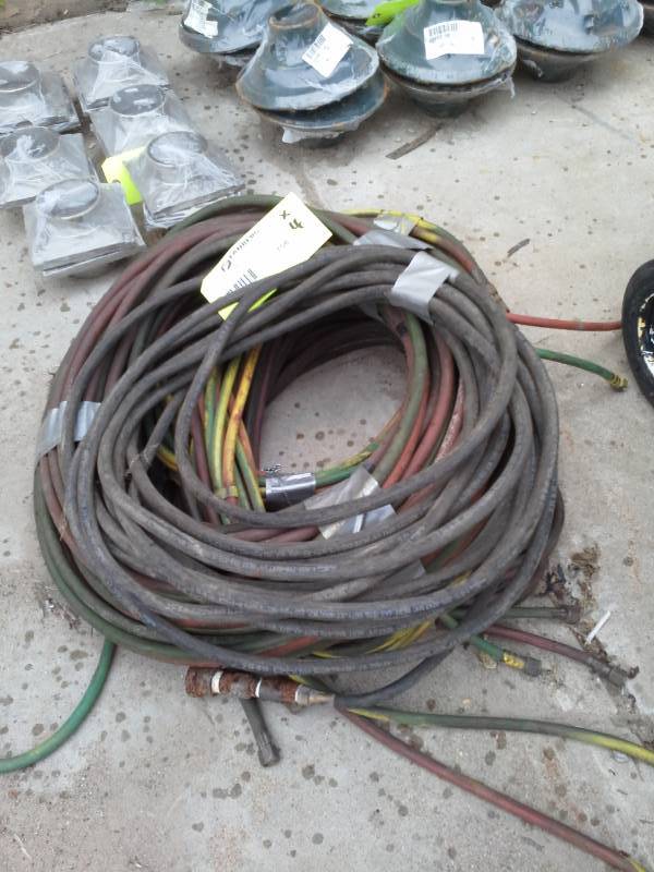 lot 158 image: Lot of (4) High Pressure Hoses with Connections