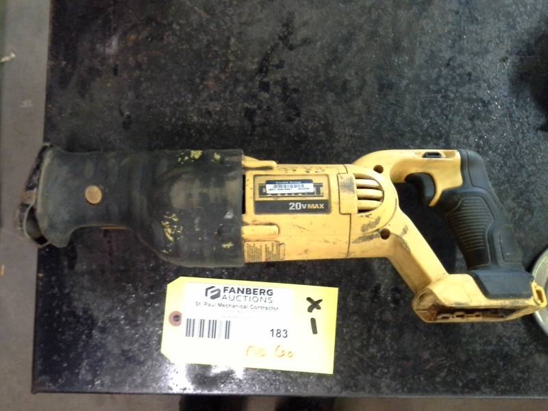 lot 183 image: DeWalt DCS300 20V Variable Speed Reciprocating Saw
