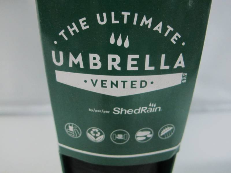 lot 27 image: ShedRain The Ultimate Vented Umbrella Black