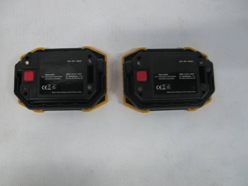 lot 29 image: Cat LED Worklight with Magnetic Base 2PK