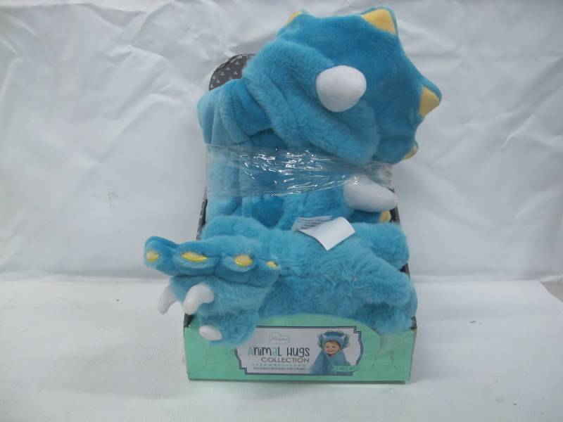 blue dinosaur blanket