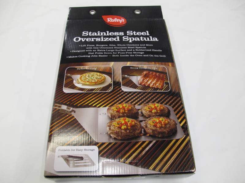 lot B1 image: Raleys Stainless Steel Oversized Spatula