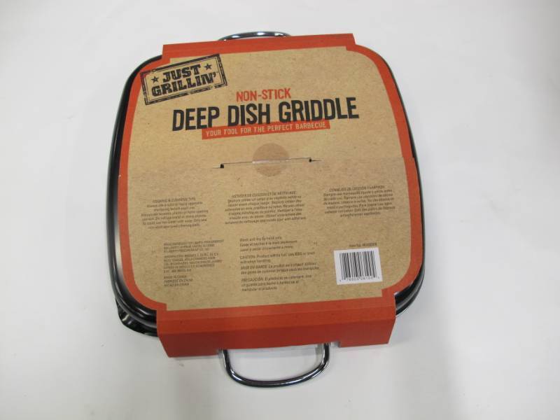 lot B21 image: Just Grillin Non-Stick Deep Dish Griddle - NEW