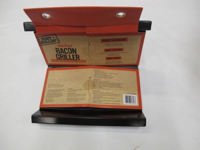 lot B29 image: Just Grillin Non-Stick Bacon Griller - NEW