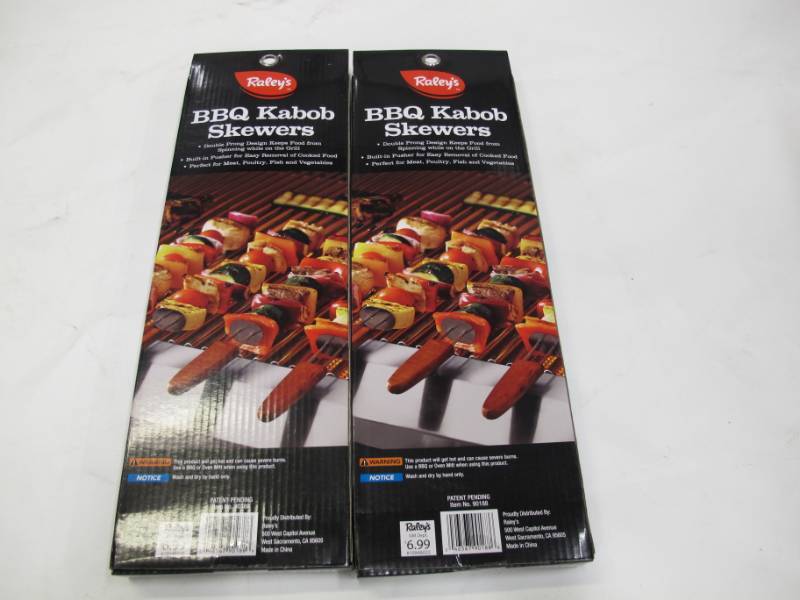 lot B50 image: Pair of Raleys BBQ Kabob Skewers - NEW