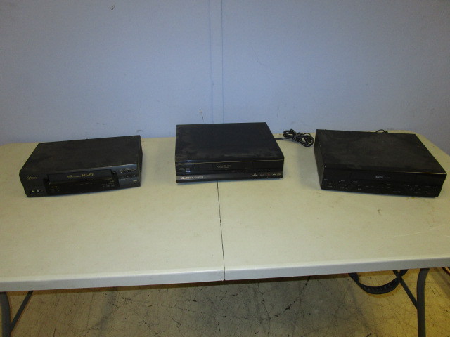 lot 191 image: THREE VHS TAPE DECKS