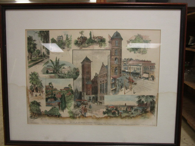 lot 247 image: CHARLES GRAHAM CITY OF LOS ANGELES PRINT