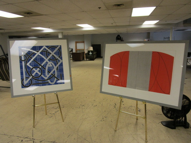 lot 253 image: TWO ABSTRACT PRINTS