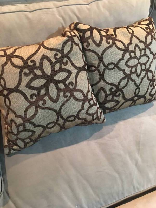 lot 9 image: 2 Decorative Throw Pillows