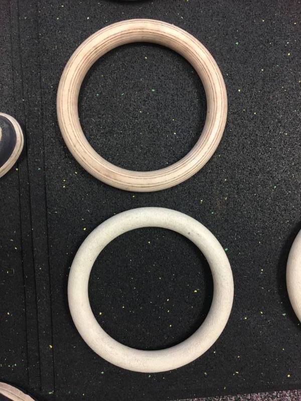 lot 9 image: Gym Rings, Gymnastic Rings with Adjustable Straps