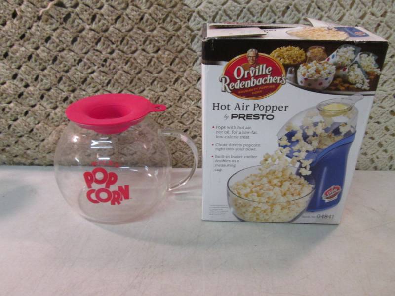 lot 23 image: Hot Air Popcorn Popper and Micro Po...