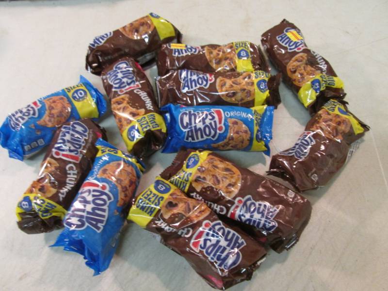 lot 56 image: 12 Packs of Chips Ahoy Cookies  B-2...