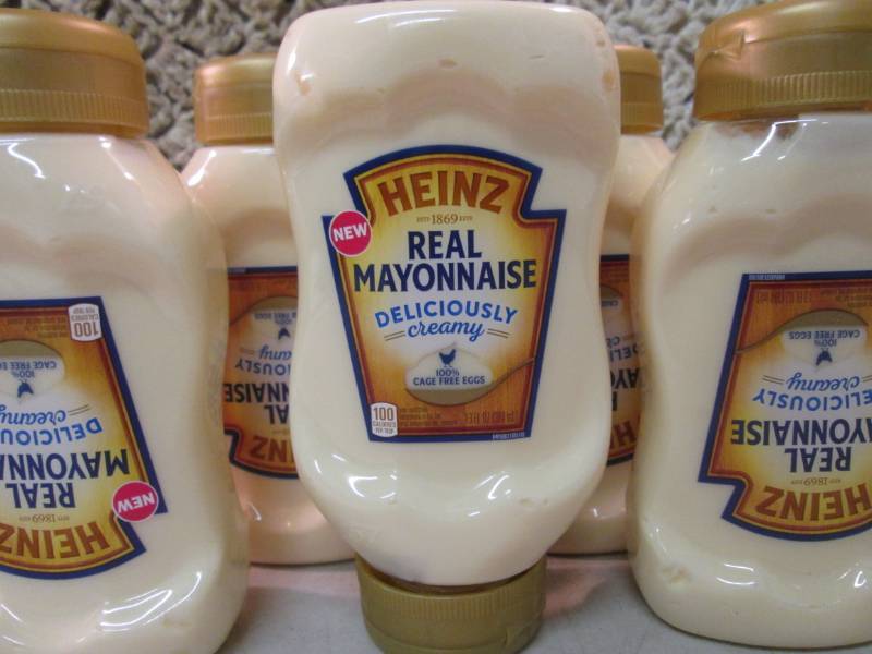 lot 60 image: 8 Bottles of Heinz Real Mayonnaise ...
