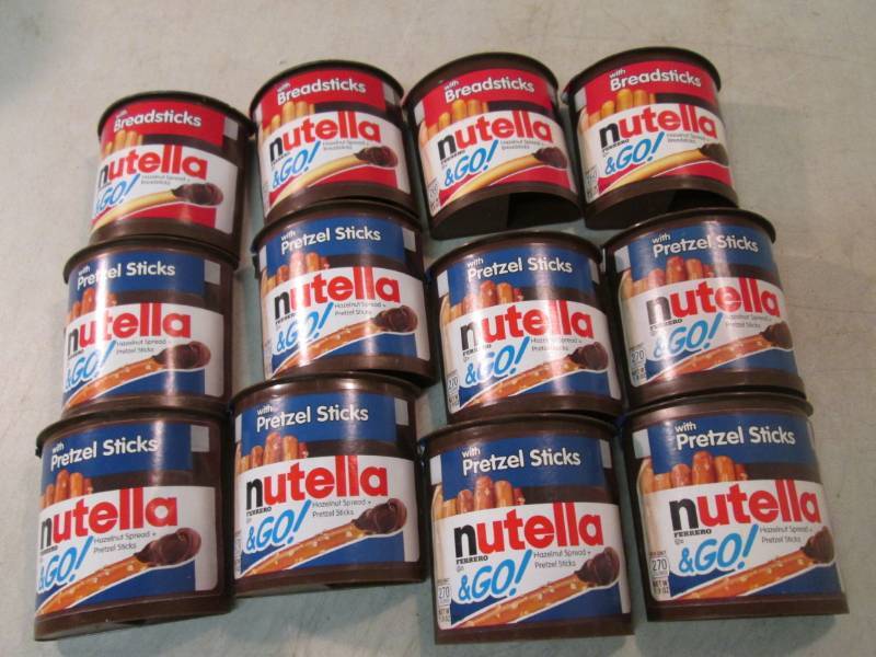 lot 72 image: 12 Assorted Nutella & Go  B-4...