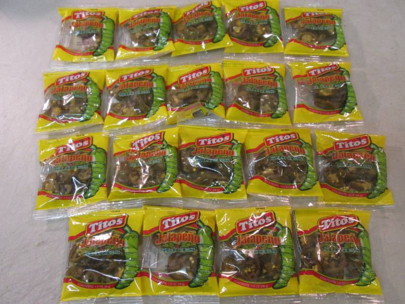 lot 88 image: 19 Pouches of Titos Jalapeno Slice...