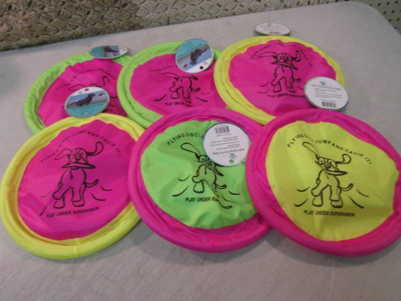 lot 97 image: Lot of 6 Flying Discs Dog Toys New ...