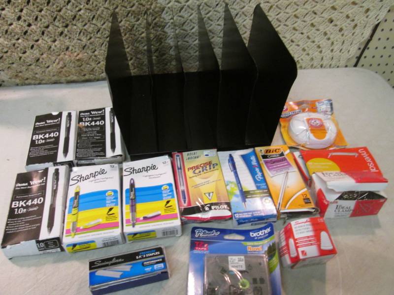 lot 117 image: Assorted Office Pens Organizer Etc....
