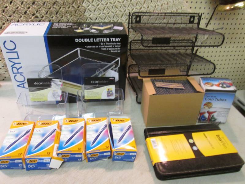 lot 132 image: Lot of Misc Office Supplies Etc  RM...