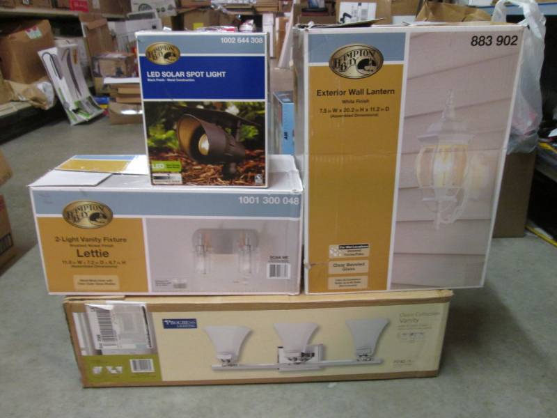 lot 140 image: Lot of 4 Lighting Fixtures Open Box...