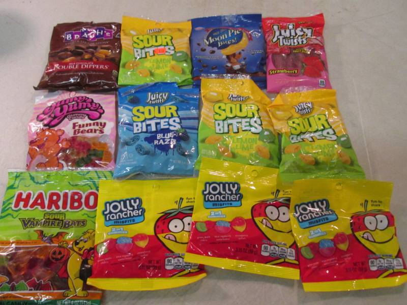 lot 168 image: 12 Bags of Assorted Candy  B-1...