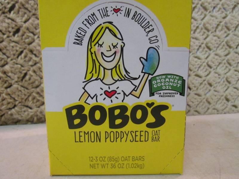 lot 171 image: Box of 12 Bobos Lemon Poppyseed Oa...