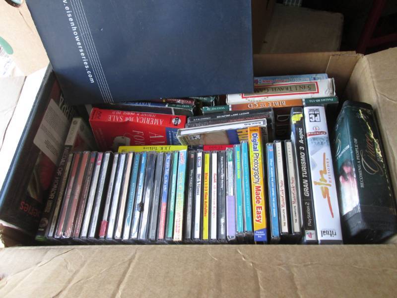 lot 182 image: Box of Assorted CDs Etc  CLR...