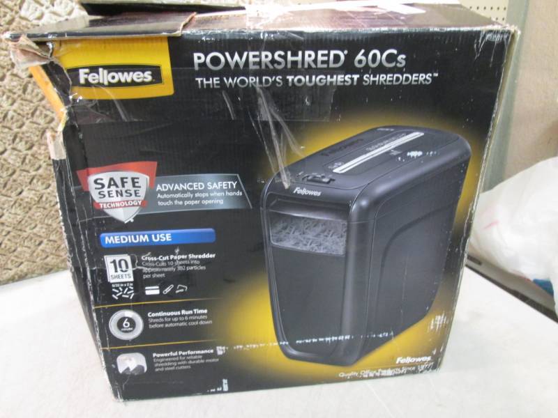 lot 201 image: Fellowes Power Shred 60CS Paper Shr...