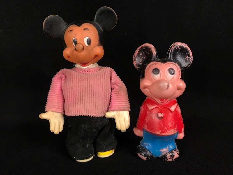 vintage mickey mouse wind up toy