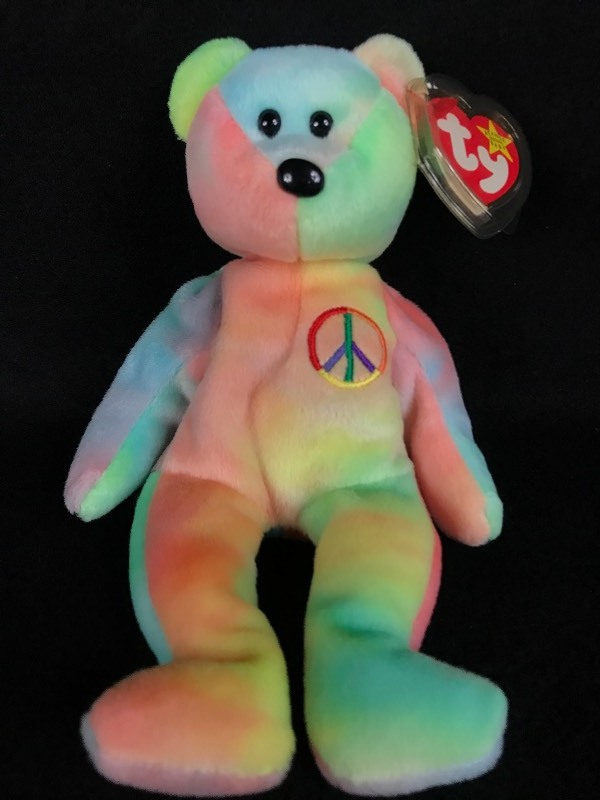 lot 90 image: RARE ERROR TY Beanie Baby Peace