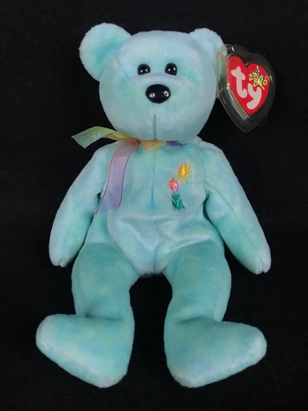 lot 94A image: RARE ERROR TY Beanie Baby Ariel (AIDS Foundation)
